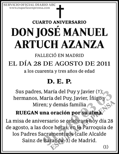José Manuel Artuch Azanza